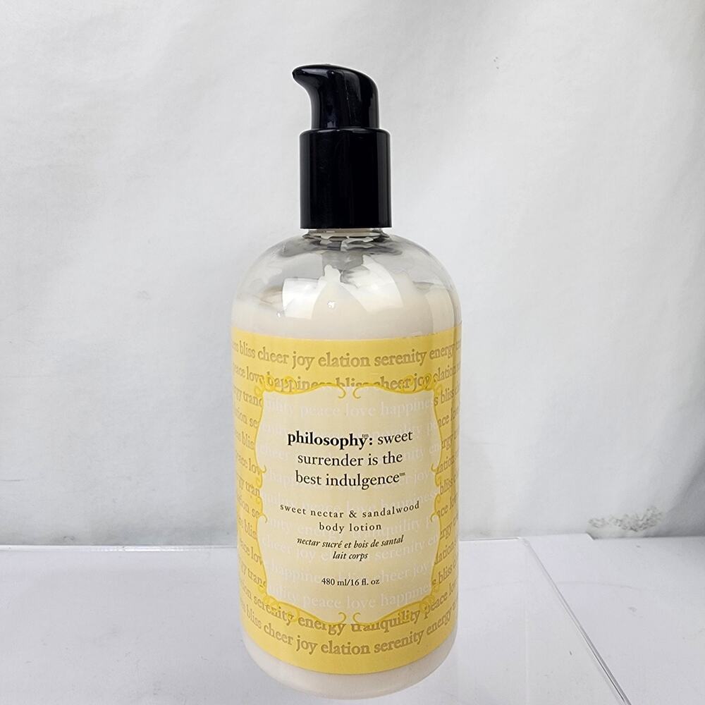 Philosophy Rare Sweet Nectar & Sandalwood Body Lotion Full Body 16fl oz w/Pump